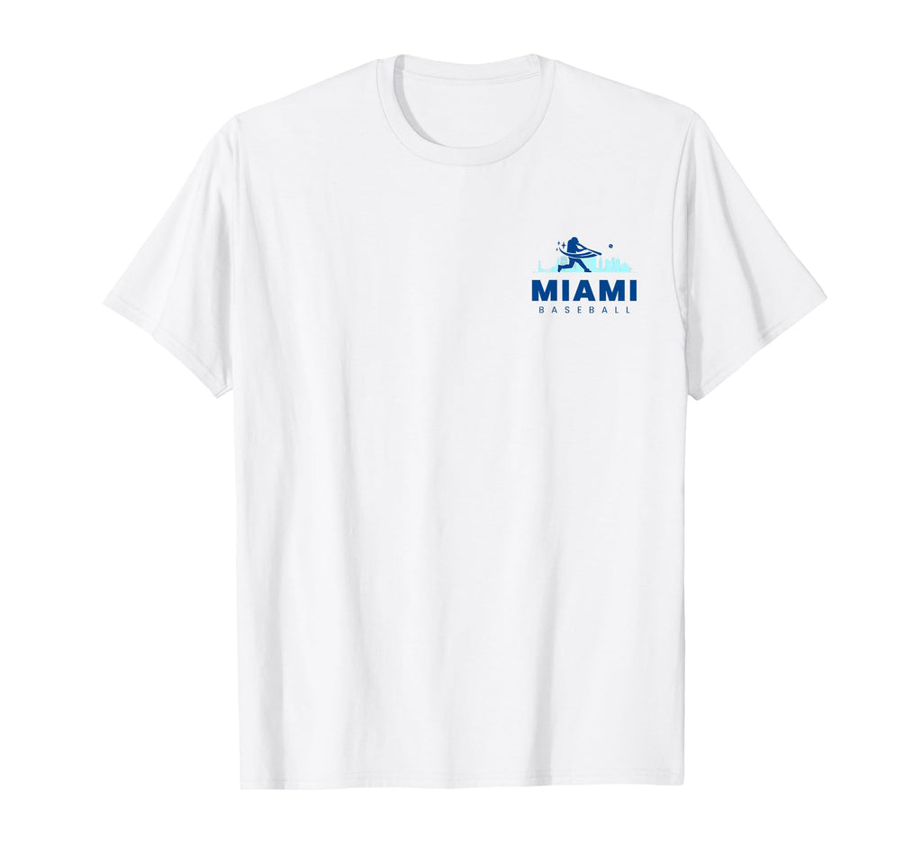 Miami Baseball Minimalist T-Shirt - Casual Everyday Wear Men Women - T-Shirt, Sweatshirt, Hoodie