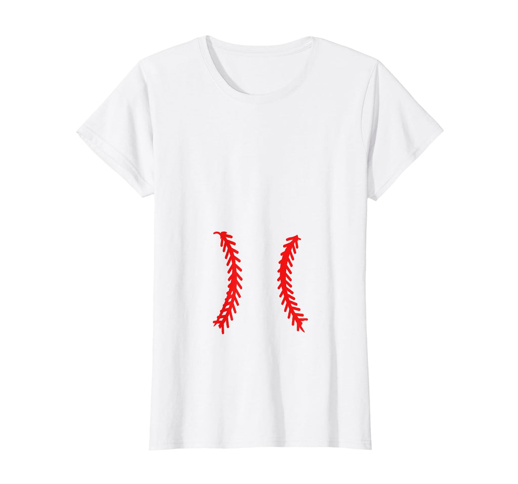 Pregnant Baseball Mom Pregnancy T-Shirt - Custom Art Print for Adults - T-Shirt, Sweatshirt, Hoodie