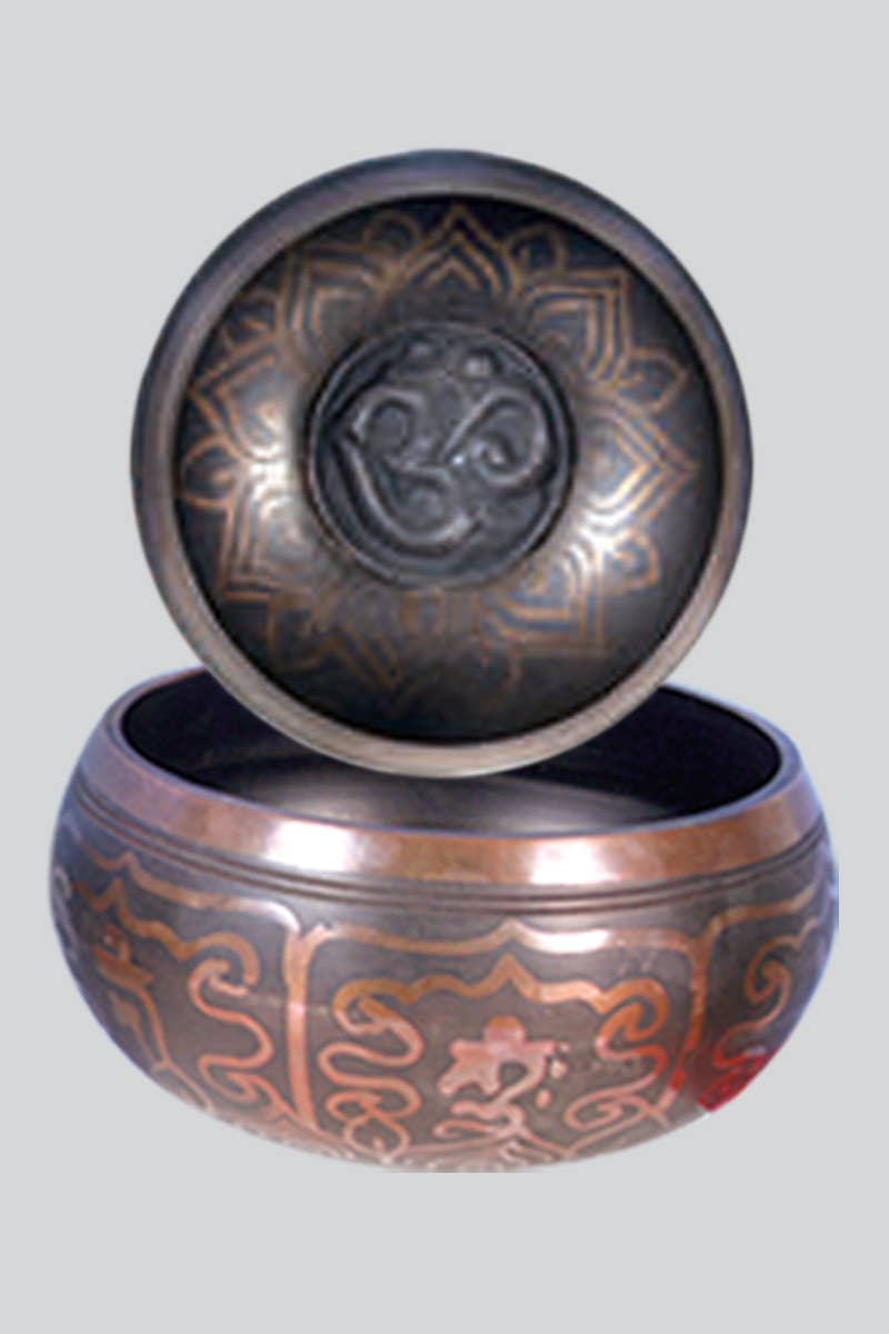 Singing Bowl with Om Symbol (Sb-Oml) - Adult & Kids T-Shirts, Sweatshirts & Hoodies apparel design preview 1