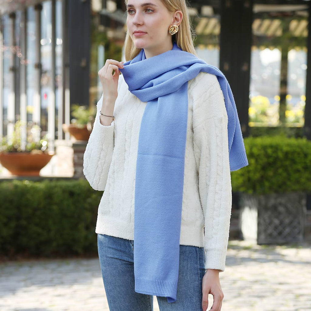 Solid Color Soft Ribbed Oblong Scarf - Adult & Kids T-Shirts, Sweatshirts & Hoodies apparel design preview 1