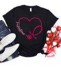 Valentine Stethoscope Valentine's Day Nurse - Adult & Kids T-Shirts, Sweatshirts & Hoodies apparel design preview 1