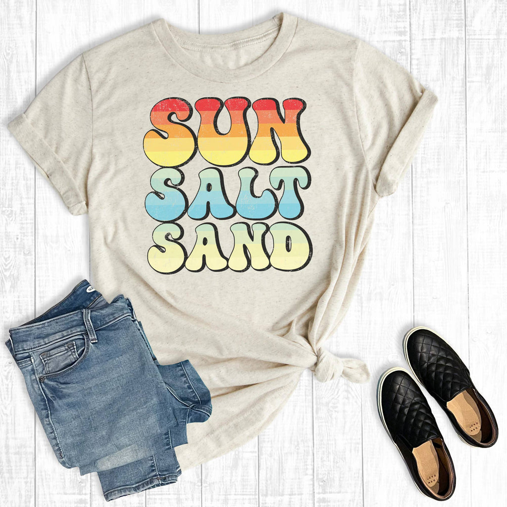 Summer Vacation Sun Salt Sand Graphic - Adult & Kids T-Shirts, Sweatshirts & Hoodies apparel design preview 1