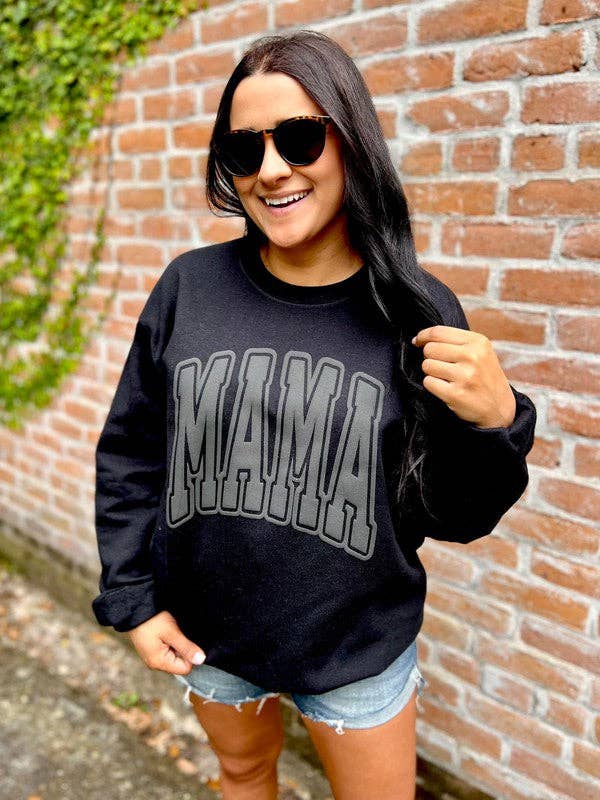 Mama Varsity Puff - Adult & Kids T-Shirts, Sweatshirts & Hoodies apparel design preview 1