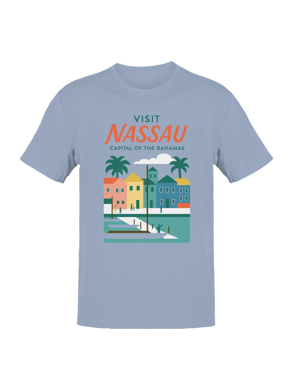 Explore Nassau: Bahamas Capital Art Men's - Adult & Kids T-Shirts, Sweatshirts & Hoodies apparel design preview 1