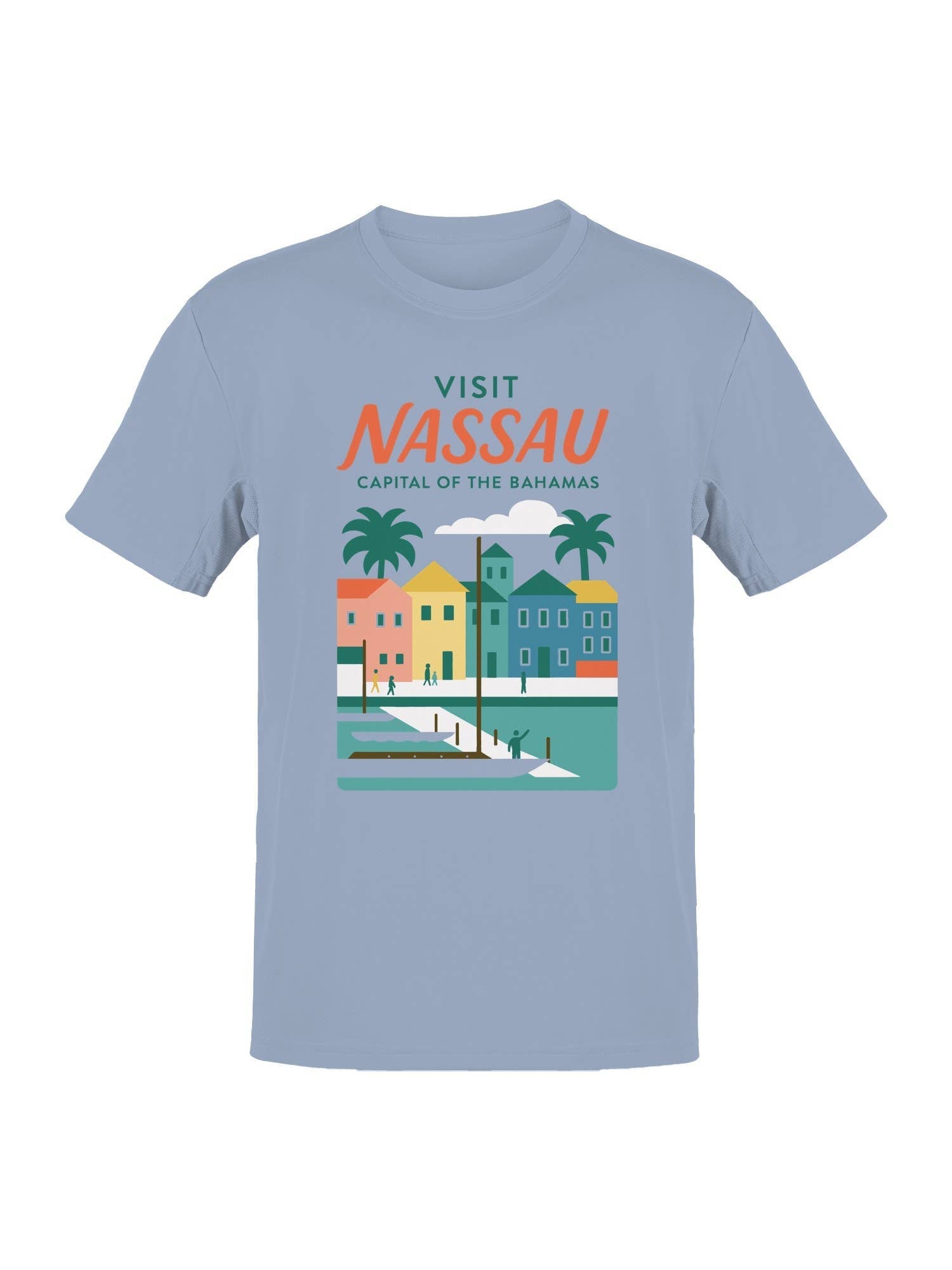 Explore Nassau: Bahamas Capital Art Men's - Adult & Kids T-Shirts, Sweatshirts & Hoodies apparel design preview 1