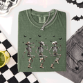 Dancing Cowboy Skeletons, Halloween Bats - Adult & Kids T-Shirts, Sweatshirts & Hoodies apparel design preview 1