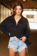 T1861 Oversized Fuzzy Shacket with Big Chest Pockets - Adult & Kids T-Shirts, Sweatshirts & Hoodies apparel design preview 1