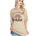 Life Is Better On the Farm Oversized Unisex T - Adult & Kids T-Shirts, Sweatshirts & Hoodies apparel design preview 1