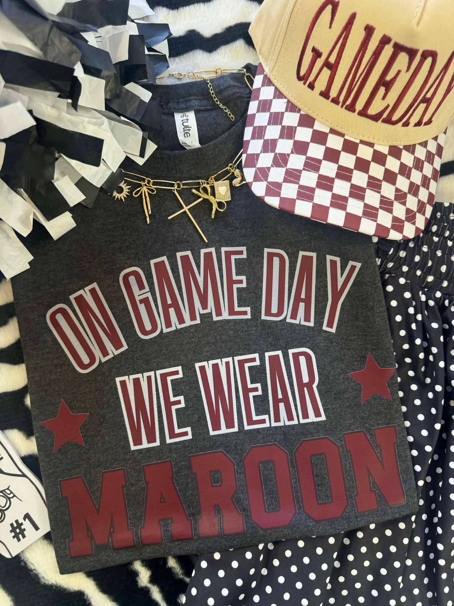 On Fridays We Wear Maroon - Adult & Kids T-Shirts, Sweatshirts & Hoodies apparel design preview 1