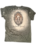 Death Before Decaf Skeleton Coffee Bleached - Adult & Kids T-Shirts, Sweatshirts & Hoodies apparel design preview 1