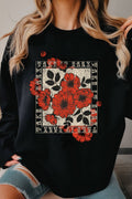 Take It Easy Vintage Flower Graphic Brushed - Adult & Kids T-Shirts, Sweatshirts & Hoodies apparel design preview 1