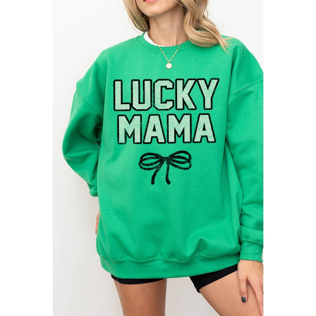 Lucky Mama Vintage Graphic - Adult & Kids T-Shirts, Sweatshirts & Hoodies apparel design preview 1
