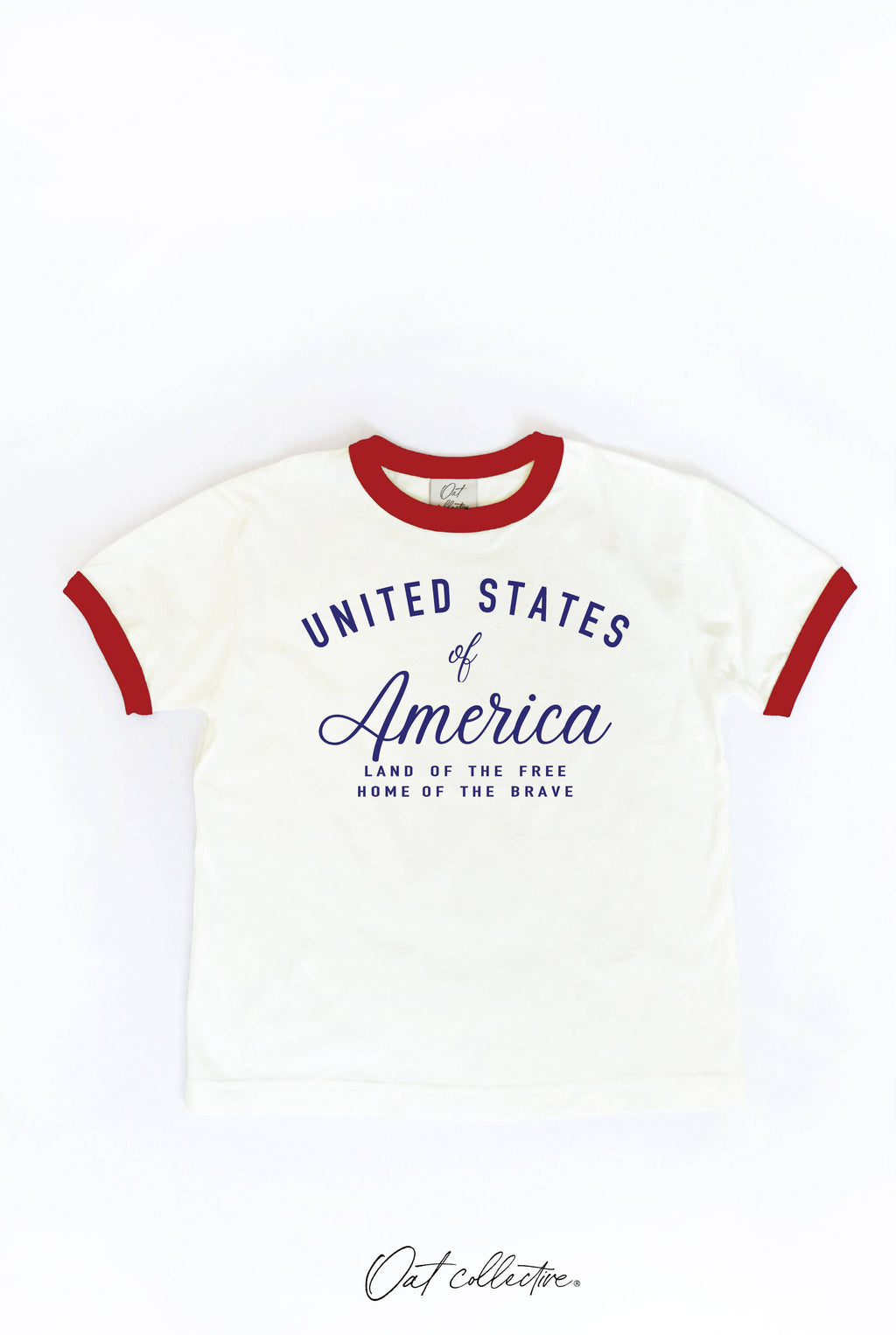 United States of America Toddler Ringer Graphic Top - Adult & Kids T-Shirts, Sweatshirts & Hoodies apparel design preview 1