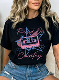 Raised On 90's Country Graphic - Adult & Kids T-Shirts, Sweatshirts & Hoodies apparel design preview 1