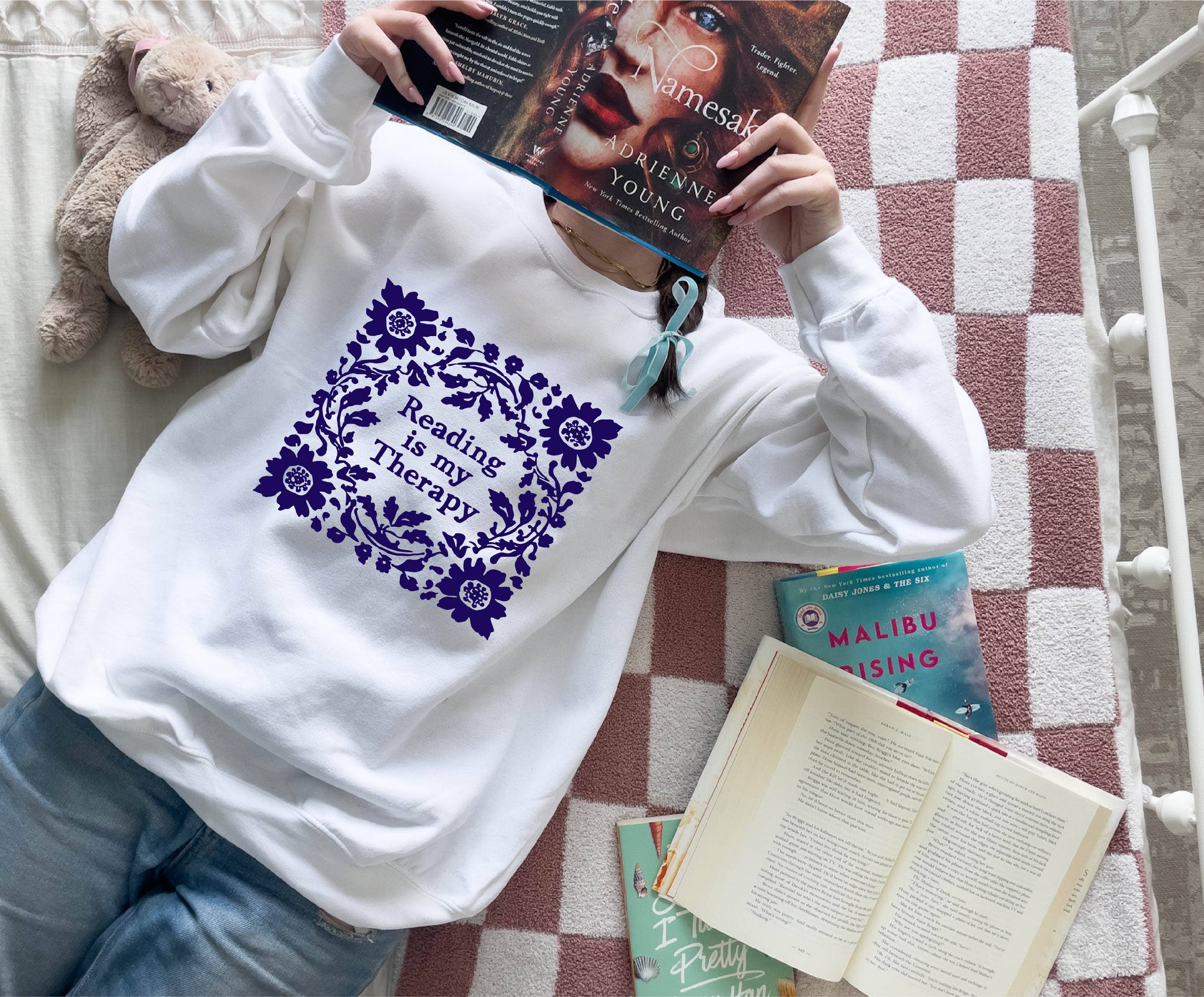 Coffee and Book, Bookish, Graphic Apparel, - Adult & Kids T-Shirts, Sweatshirts & Hoodies apparel design preview 1