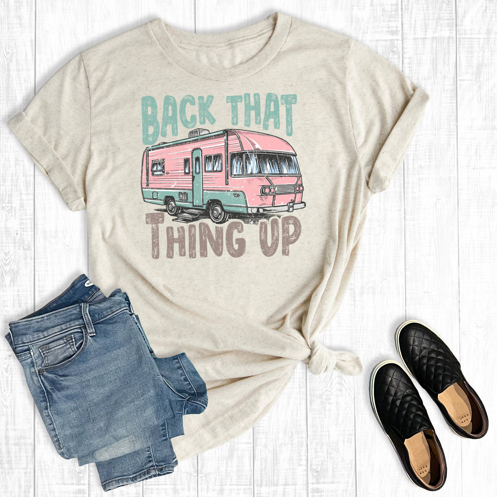 Summer Camping Back That Thing Up Graphic - Adult & Kids T-Shirts, Sweatshirts & Hoodies apparel design preview 1