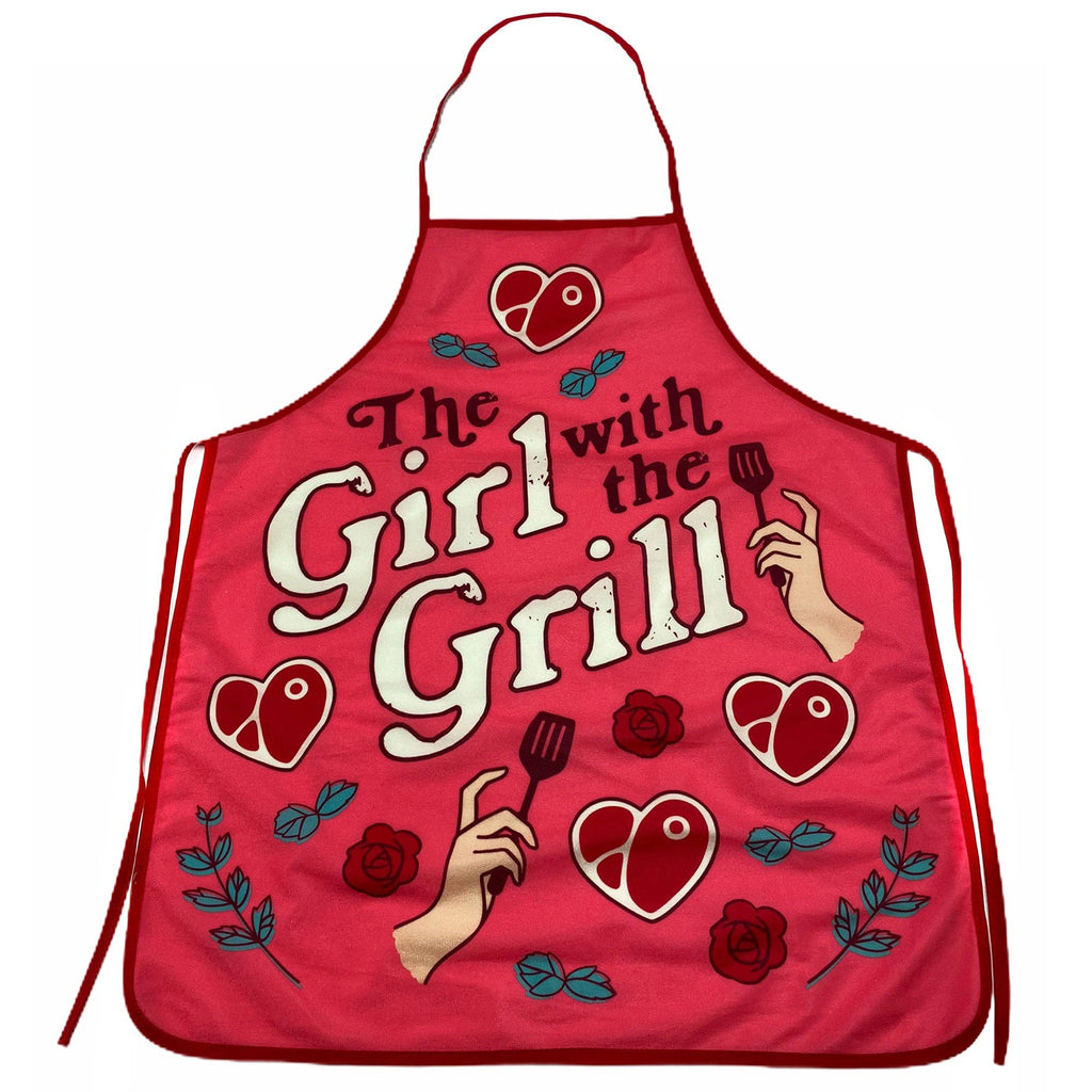 The Girl with Grill Apron Bakeware - Adult & Kids T-Shirts, Sweatshirts & Hoodies apparel design preview 1