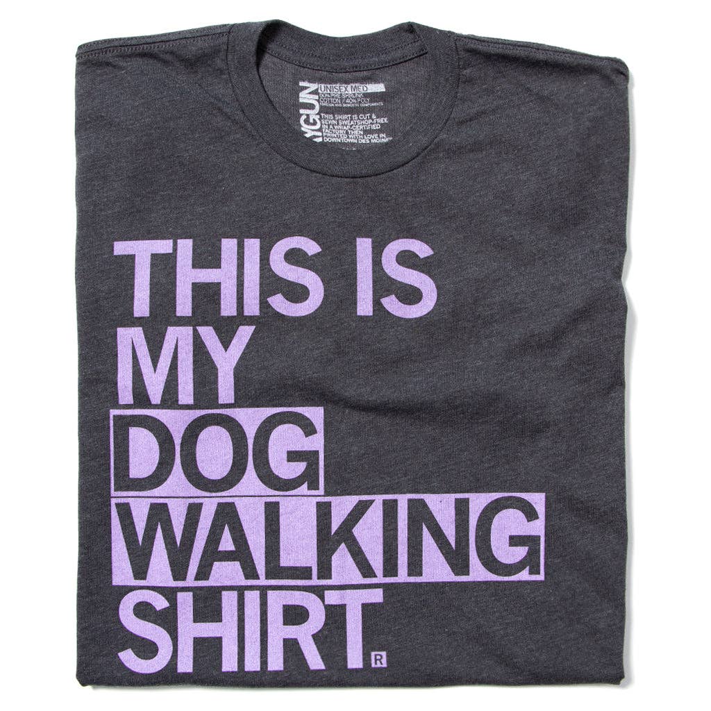 This Is My Dog Walking - Adult & Kids T-Shirts, Sweatshirts & Hoodies apparel design preview 1
