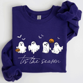 Tis the Season, Cute Ghosts, Halloween - Adult & Kids T-Shirts, Sweatshirts & Hoodies apparel design preview 1