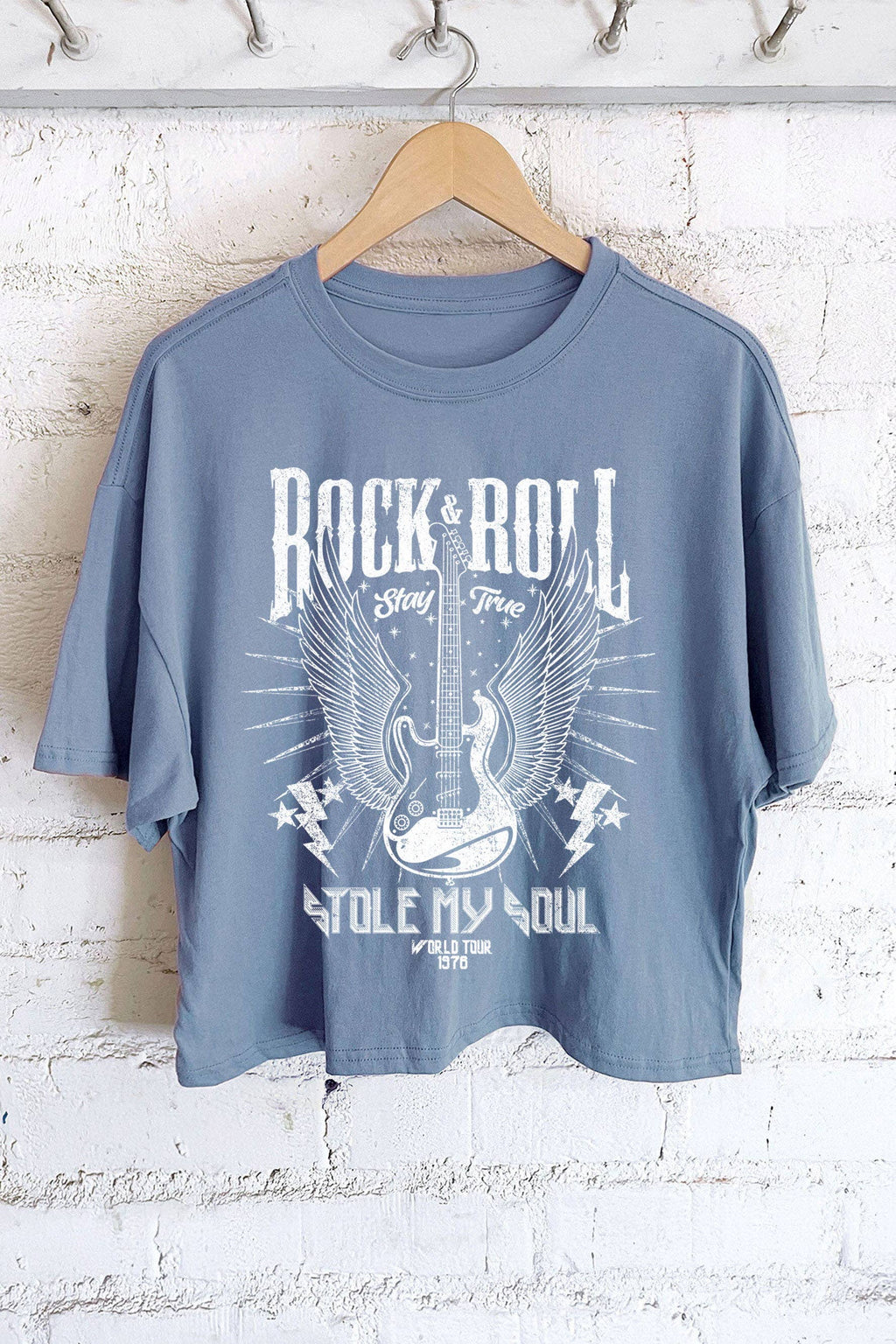 Rock N Roll Stole My Soul - Adult & Kids T-Shirts, Sweatshirts & Hoodies apparel design preview 1