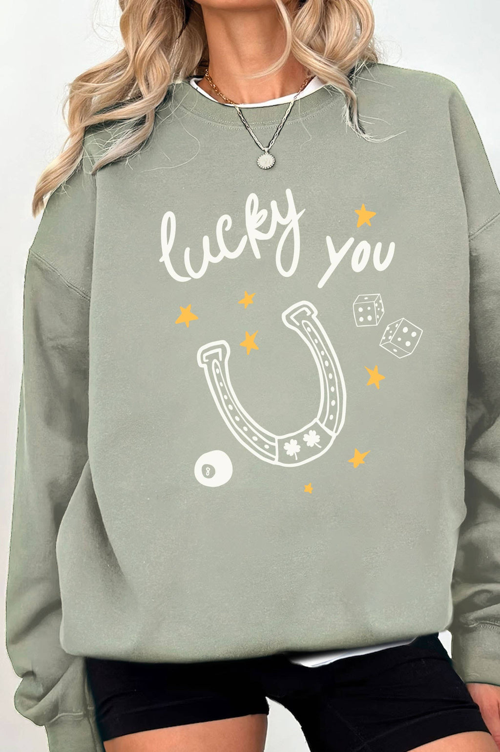 Lucky You Horseshoe Graphic Brushed - Adult & Kids T-Shirts, Sweatshirts & Hoodies apparel design preview 1