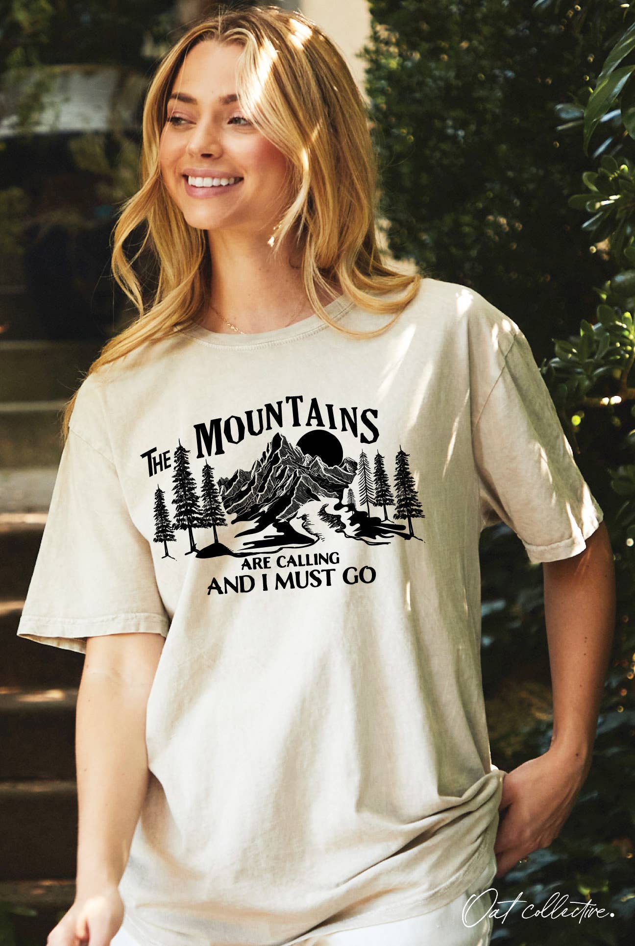 The Mountains Are Calling Oversized Graphic Top - Adult & Kids T-Shirts, Sweatshirts & Hoodies apparel design preview 1