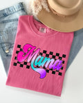 Groovy Mama, Checkered, Lightening, Mother, Mom, - Adult & Kids T-Shirts, Sweatshirts & Hoodies apparel design preview 1