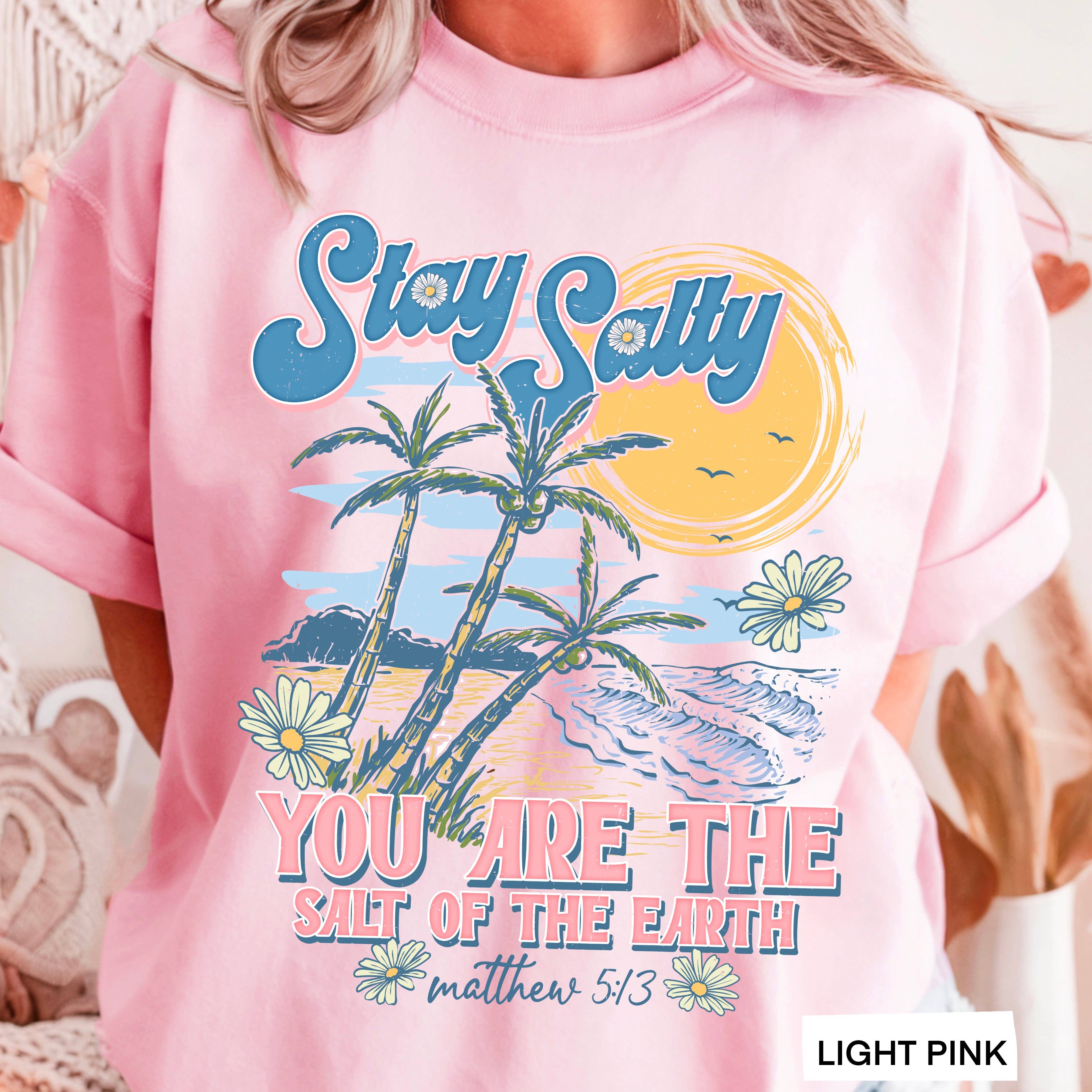 Stay Salty Christian Graphic Gildan - Adult & Kids T-Shirts, Sweatshirts & Hoodies apparel design preview 1