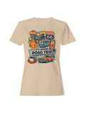 Roadtrip USA Vintage Route 66 Road Trip Art Women's - Adult & Kids T-Shirts, Sweatshirts & Hoodies apparel design preview 1