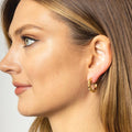 Small 14K Gold Dipped Post Hoop Earrings - Adult & Kids T-Shirts, Sweatshirts & Hoodies apparel design preview 1