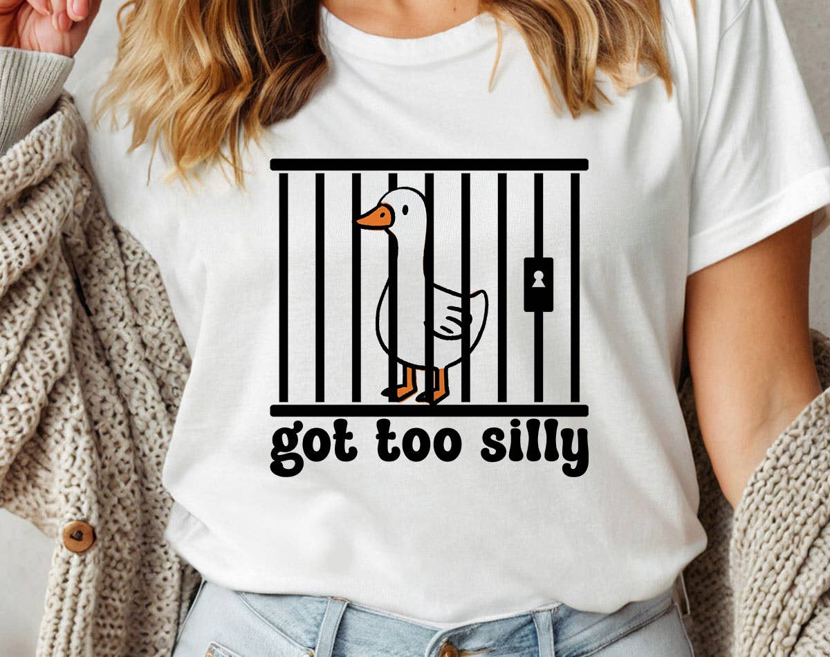 Got Too Silly Funny Goose Meme - Adult & Kids T-Shirts, Sweatshirts & Hoodies apparel design preview 1