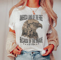 Land of the Free Eagle Patriotic Usa - Adult & Kids T-Shirts, Sweatshirts & Hoodies apparel design preview 1