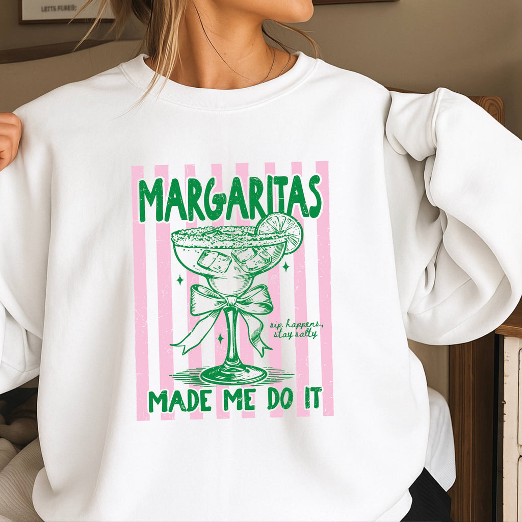 Margaritas Made Me Do It Summer Gildan Brand - Adult & Kids T-Shirts, Sweatshirts & Hoodies apparel design preview 1