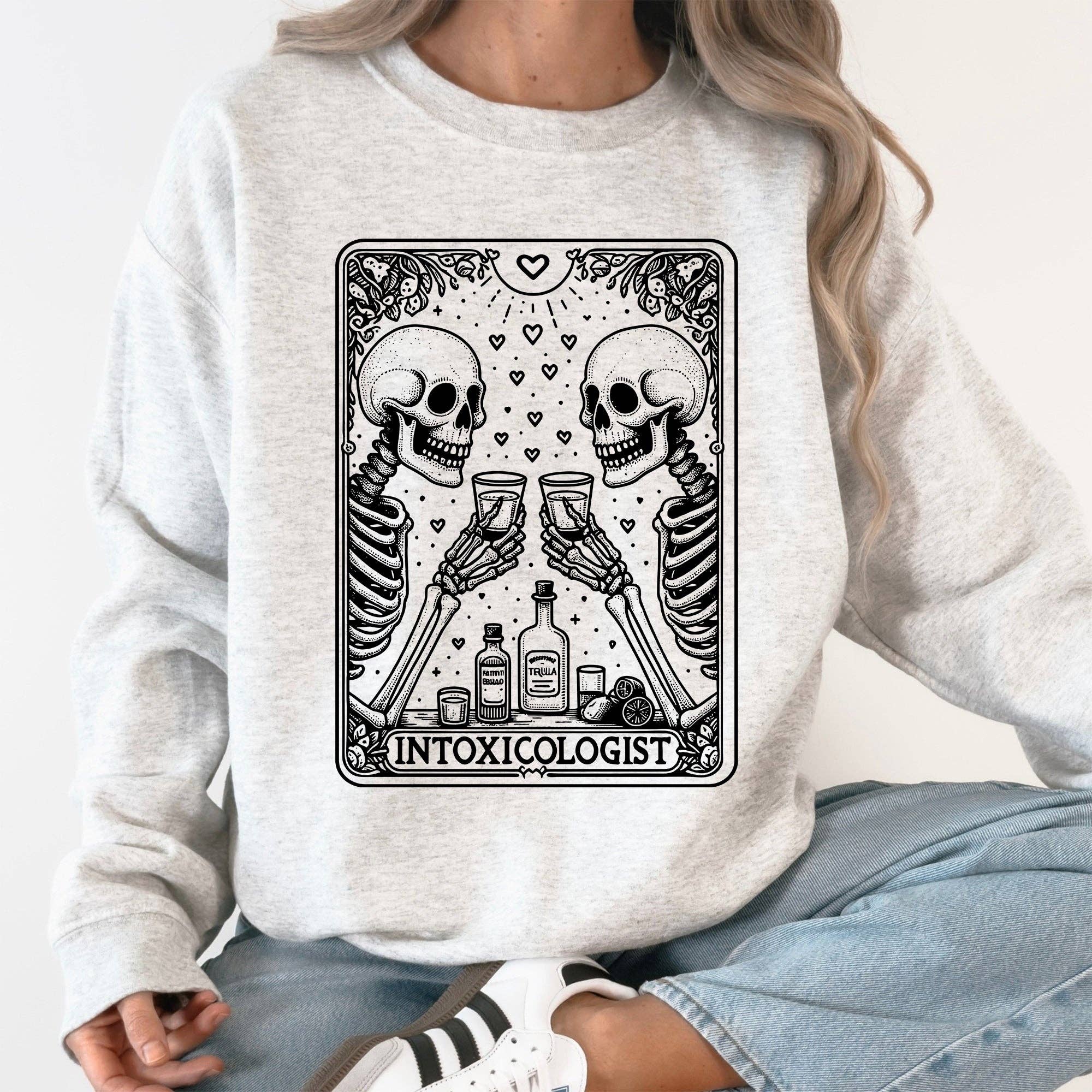 Intoxicologist, Funny Tarot, Party, Bar, Club - Adult & Kids T-Shirts, Sweatshirts & Hoodies apparel design preview 1
