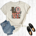 Love Leopard Floral Graphic - Adult & Kids T-Shirts, Sweatshirts & Hoodies apparel design preview 1