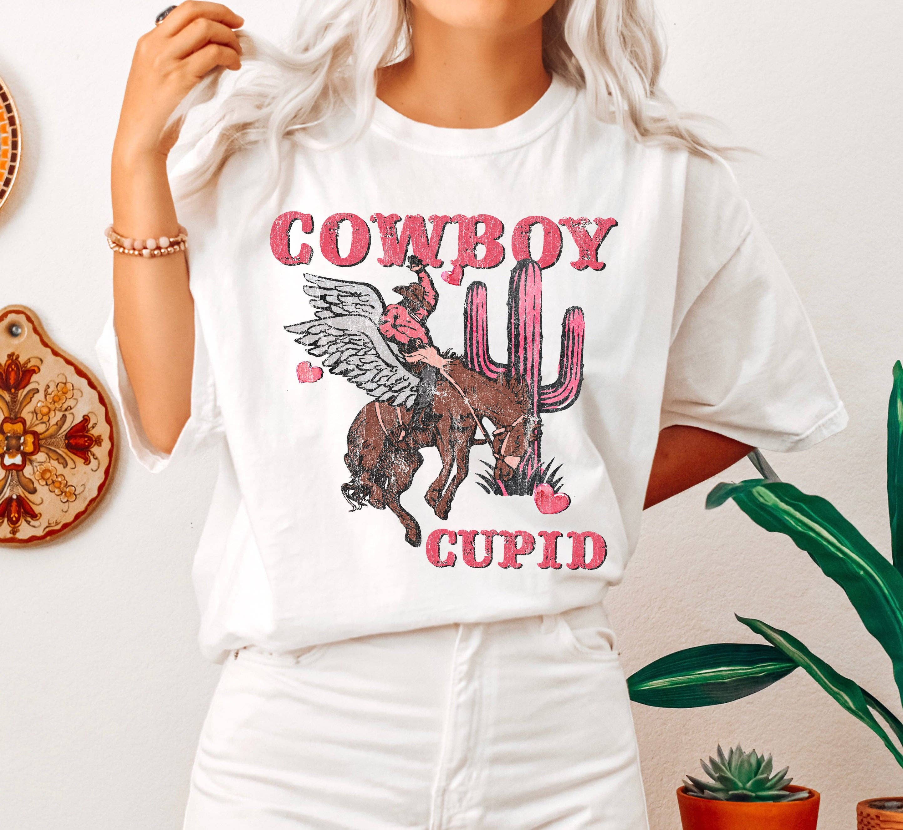 Cowboy Cupid Vintage - Adult & Kids T-Shirts, Sweatshirts & Hoodies apparel design preview 1