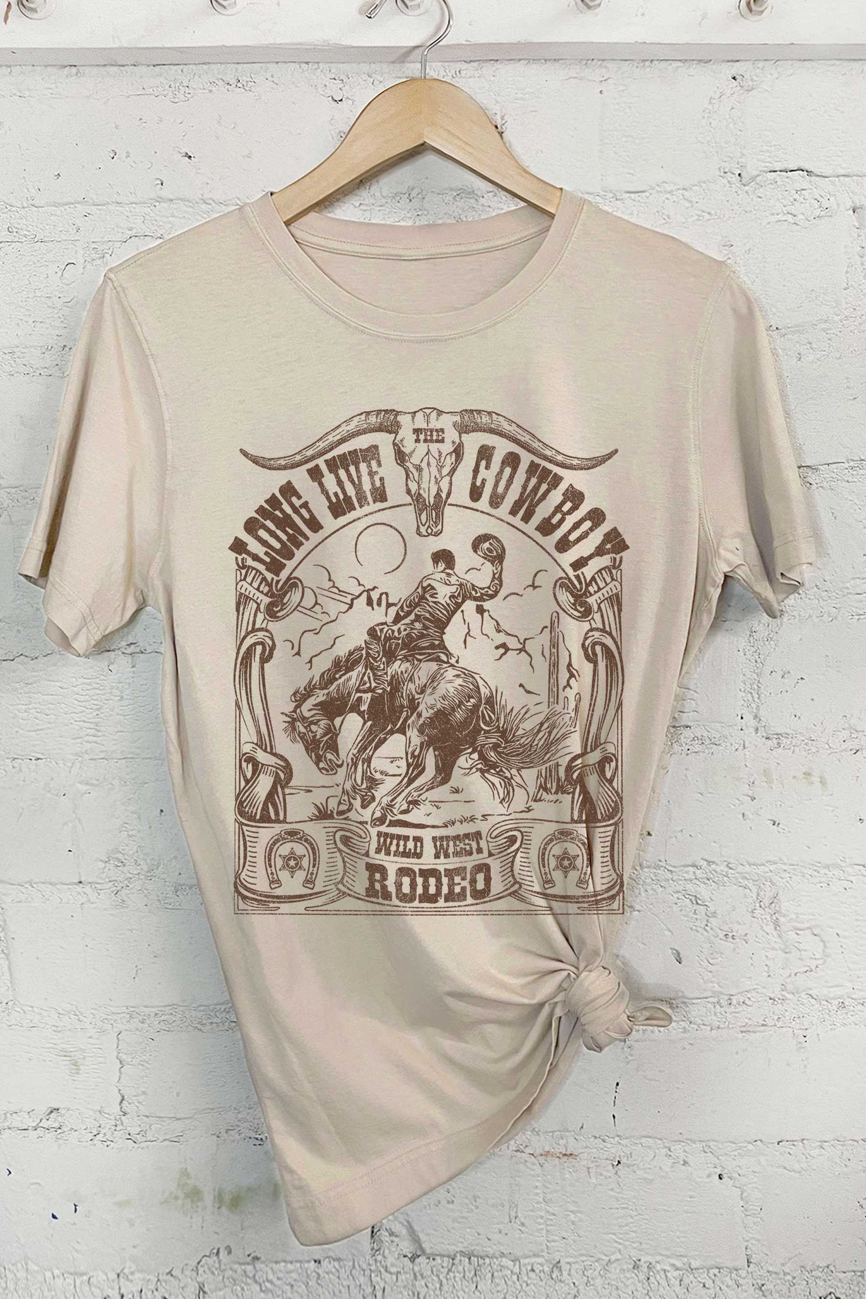 Long Live the Cowboy Wild West Rodeo Graphic - Adult & Kids T-Shirts, Sweatshirts & Hoodies apparel design preview 1