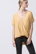 0826 Surplice Front Tunic with Roll Up Sleeve - Adult & Kids T-Shirts, Sweatshirts & Hoodies apparel design preview 1