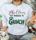 Mrs. Claus But Married To the Grinch Christmas - Adult & Kids T-Shirts, Sweatshirts & Hoodies apparel design preview 1