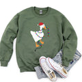 Christmas Goose Lights Retro - Adult & Kids T-Shirts, Sweatshirts & Hoodies apparel design preview 1