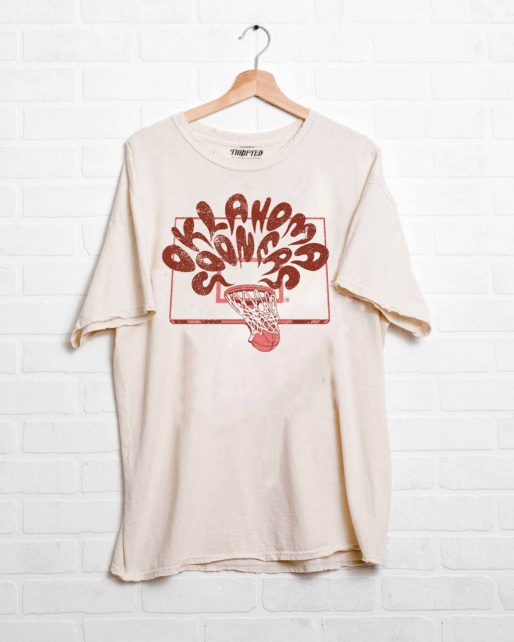 Ou Oklahoma Sooners Basketball Burst Off White - Adult & Kids T-Shirts, Sweatshirts & Hoodies apparel design preview 1