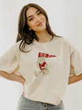 Ou Oklahoma Sooners Mascot Flag Off White Thrifted - Adult & Kids T-Shirts, Sweatshirts & Hoodies apparel design preview 1