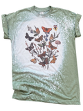 Butterfly Garden Bleached - Adult & Kids T-Shirts, Sweatshirts & Hoodies apparel design preview 1