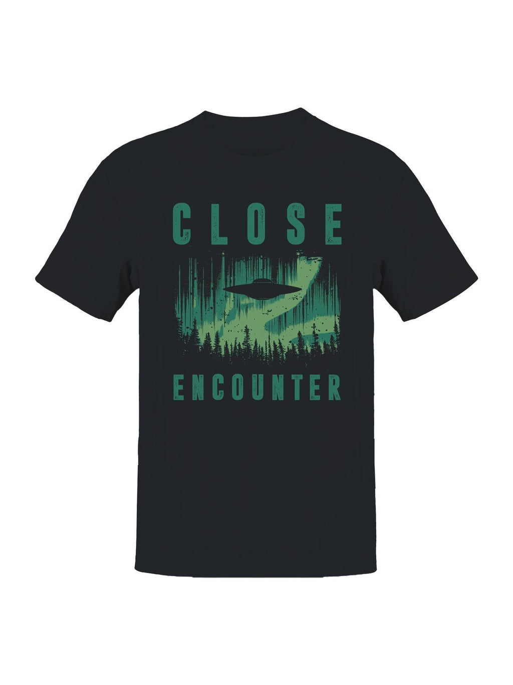 Ufo Close Encounter Forest Design Men's - Adult & Kids T-Shirts, Sweatshirts & Hoodies apparel design preview 1
