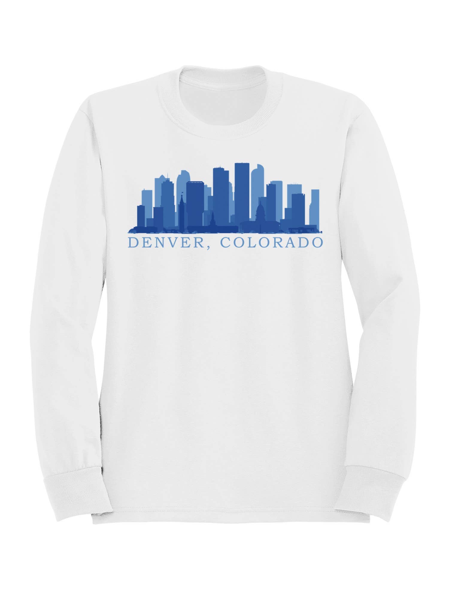 Denver Colorado Skyline Art Women's - Adult & Kids T-Shirts, Sweatshirts & Hoodies apparel design preview 1