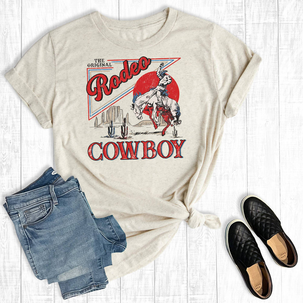 Western Rodeo Cowboy Graphic - Adult & Kids T-Shirts, Sweatshirts & Hoodies apparel design preview 1