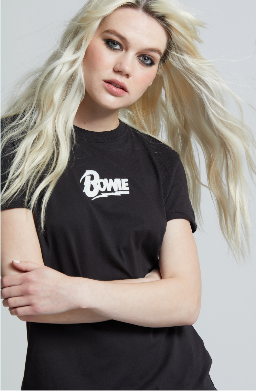200027 730 Bowie White Embroidery - Adult & Kids T-Shirts, Sweatshirts & Hoodies apparel design preview 1