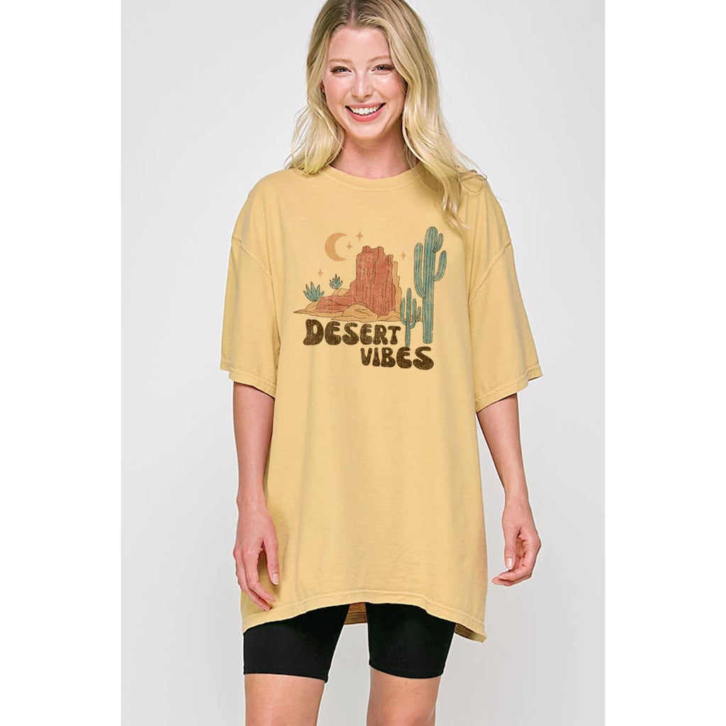 Desert Vibes Vintage Graphic Oversized - Adult & Kids T-Shirts, Sweatshirts & Hoodies apparel design preview 1
