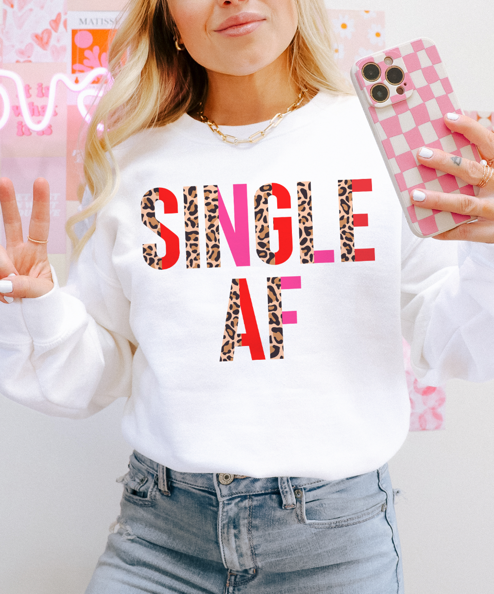 Single Af Valentine or - Adult & Kids T-Shirts, Sweatshirts & Hoodies apparel design preview 1