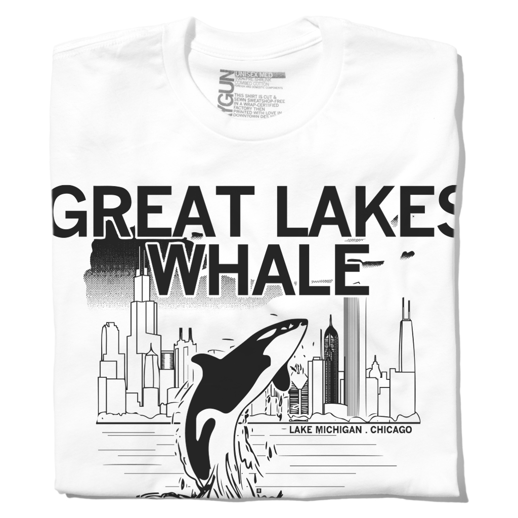 Great Lakes Whale Watching - Adult & Kids T-Shirts, Sweatshirts & Hoodies apparel design preview 1